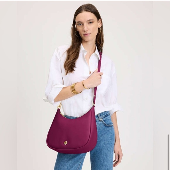 Kate Spade ♠️ Kayla Convertible Shoulder Bag Crossbody Raspberry Style KK055 - Picture 12 of 12